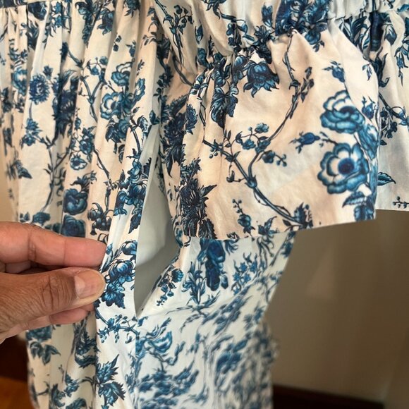 Meadows Clematis Blue Floral Dress Size 2 - Picture 9 of 9